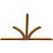 Ekena Millwork Richland Rough Sawn Timber Gable Bracket, Western Red Cedar, 84"W x 56"H x 2"D x 4"F, 16/12 Pitch GBW084X56X0204RIC00RWR - alternate 5